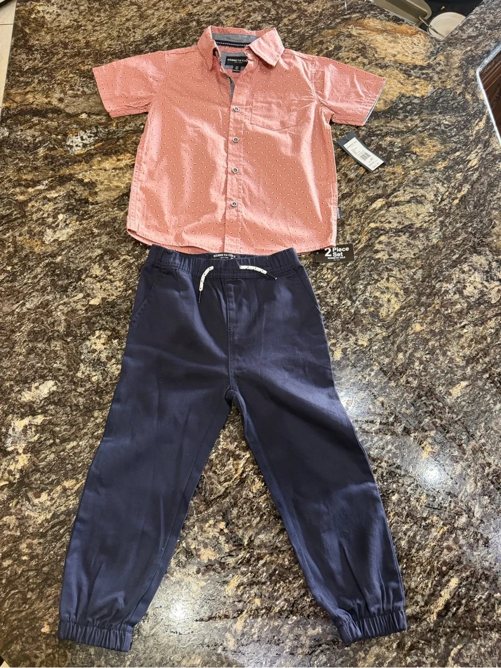 NWT Kenneth Cole New York 2-Piece Shirt and Pants Set Size 4T